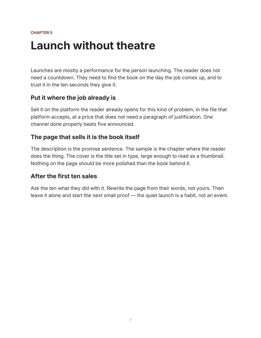 The Quiet Launch, page 7